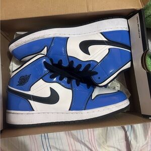 Nike Black and Blue Sneakers